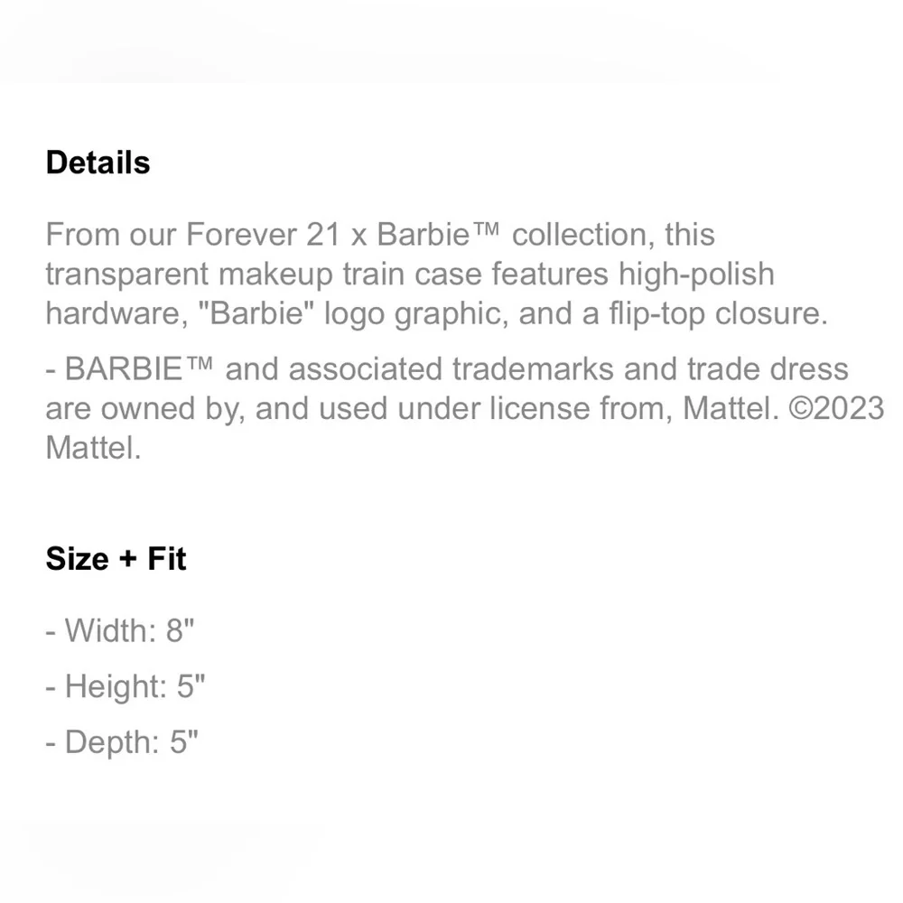 BARBIE MAKEUP TRAIN CASE & BARBIE POM POM KEYCHAIN BUNDLE - Picture 3 of 8